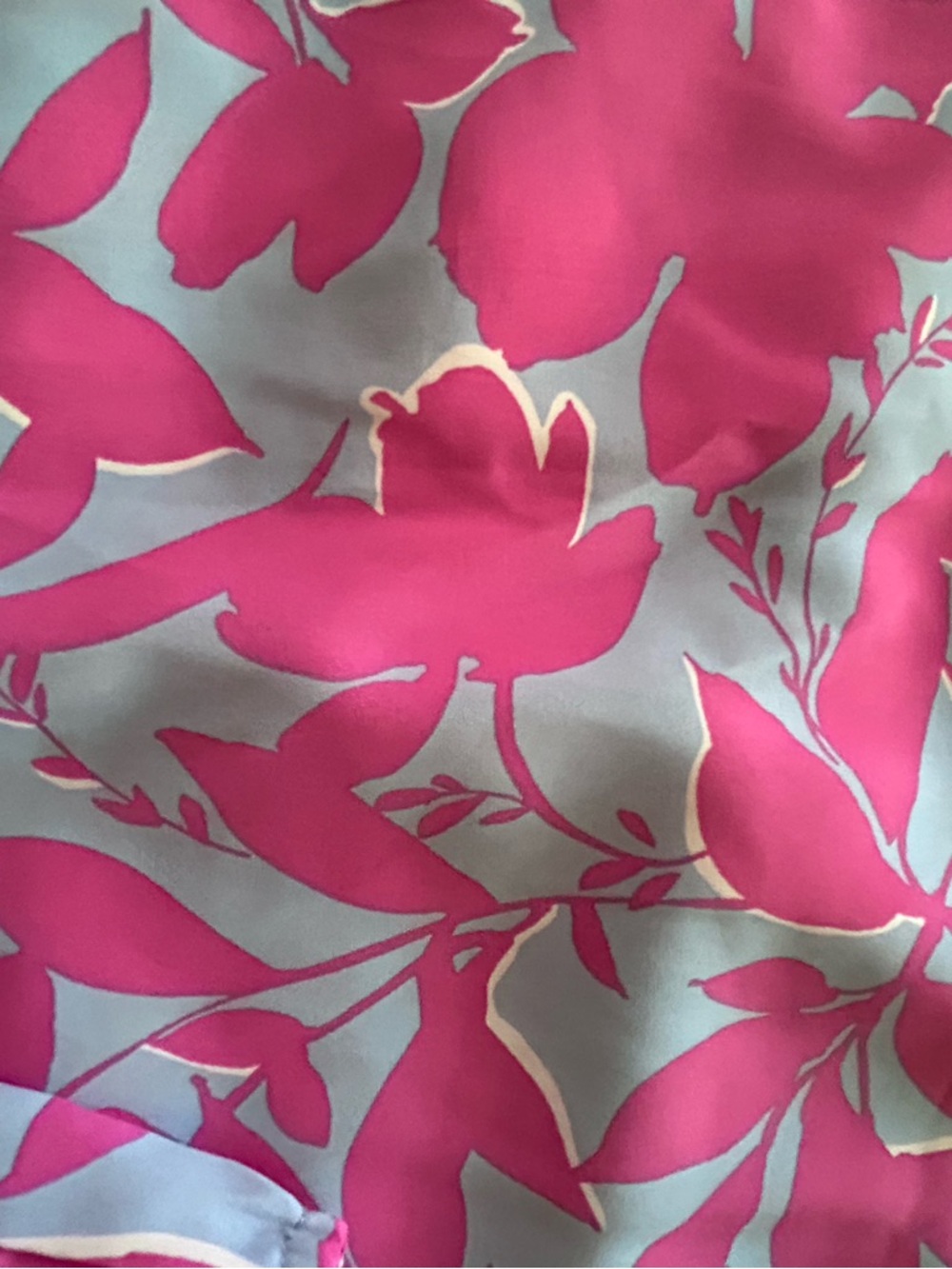 Kori Plus 1XL Floral Ruffle Jumpsuit Baby Blue Magenta Cottagecore NWOT - Picture 10 of 11